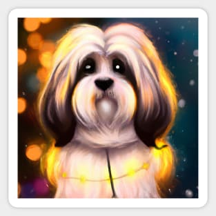 Cute Havanese Drawing Sticker